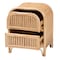 Bali & Pari Adrika Bohemian Natural Rattan 2-Drawer Nightstand 244-13676-ZORO - alternate 7
